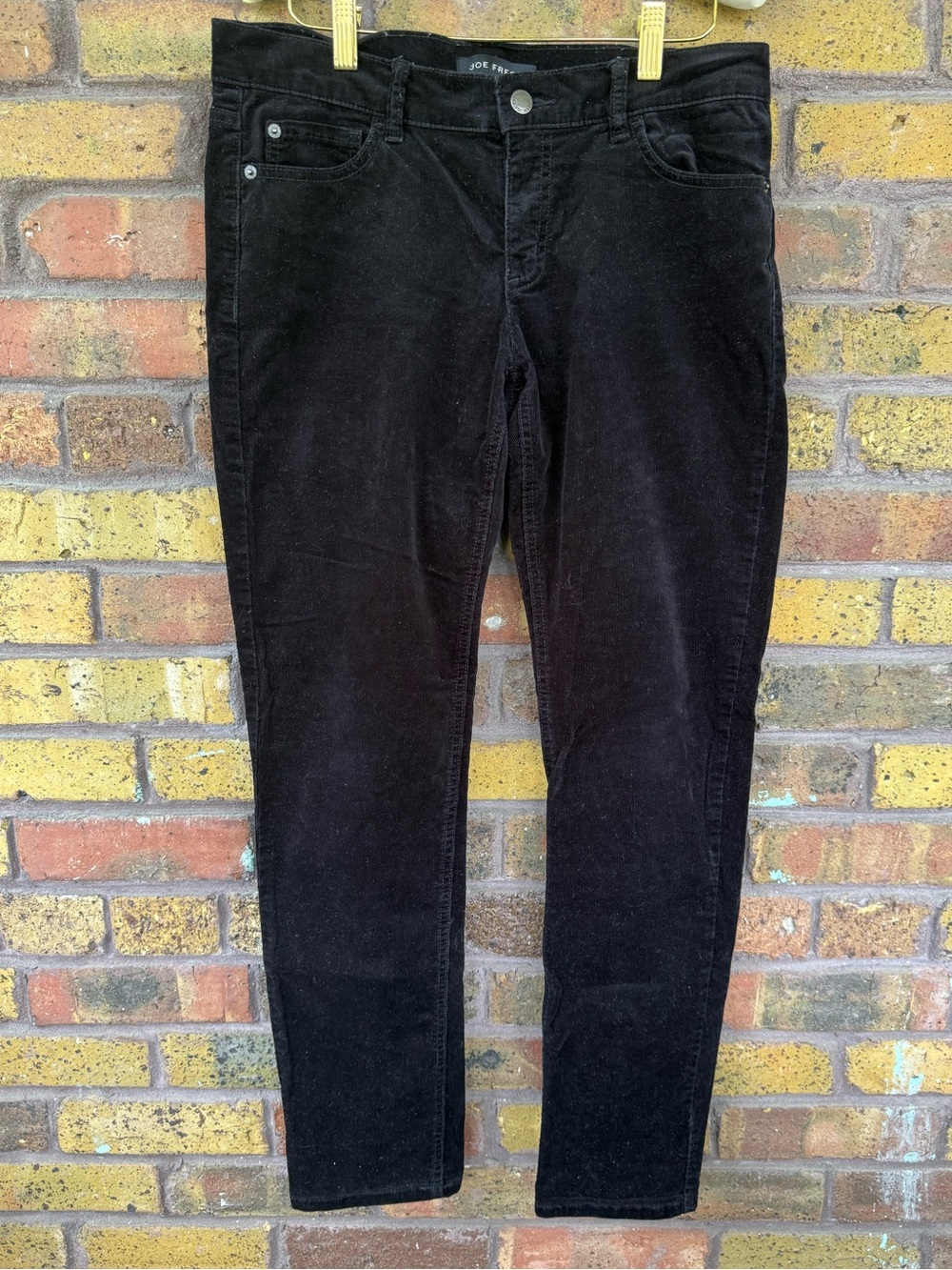 Joe Fresh Black Corduroy Skinny Pants Low-Rise - Size 27